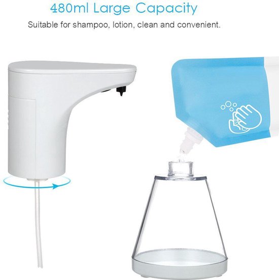 Promedix PR-530 - Handzeepdispenser - Touchless automatische zeepdispenser 480ml - wit