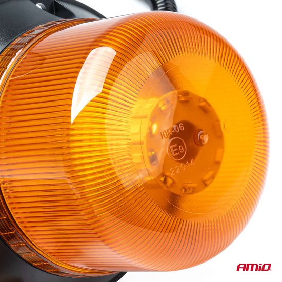 AMiO Oranje LED Zwaailicht Noodverlichting met Magneet 60LED 12/24V