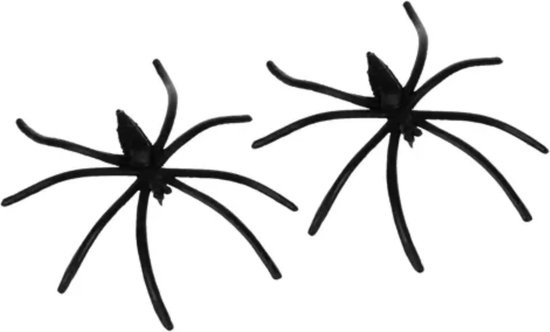Malatec Kunstmatig Spinnenweb met 2 Spinnen - Perfect voor Halloween Decoratie
