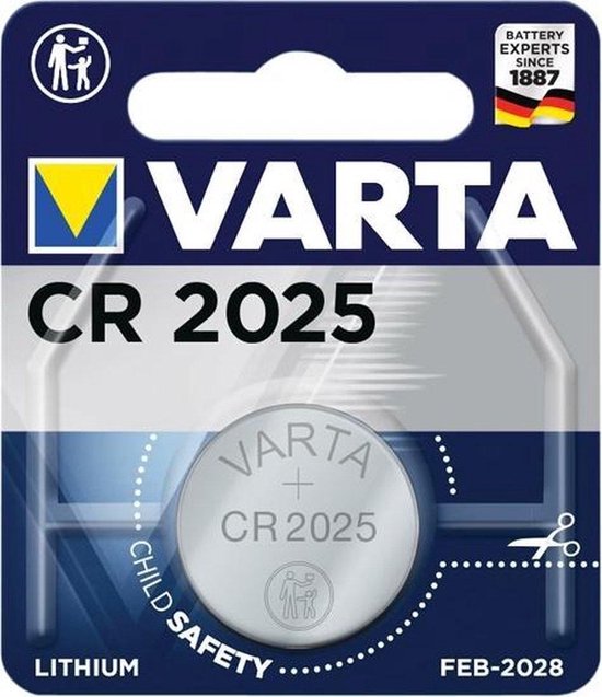 Varta Knoopcel Batterij - Cr 2025 - Lithium Professioneel - 3 Volt