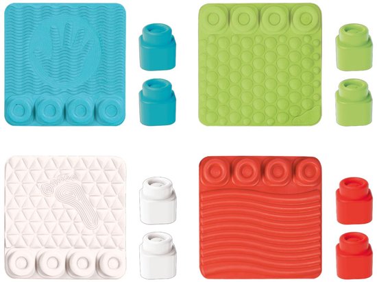 Clementoni Soft Clemmy - Sensory Path - Speelkleed - Baby Speelmat - Met Stapelblokken - 6-36 maanden