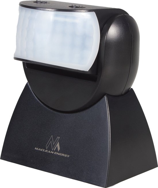 Maclean Energy MCE241 B - PIR Bewegingsmelder - Infrarood - Afstandsbediening - Zwart