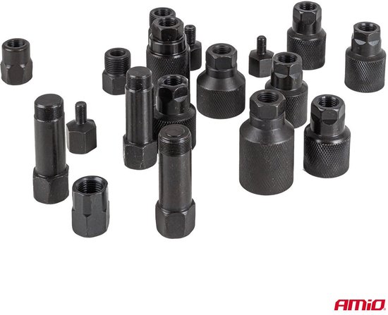 AMiO Pneumatische Injector Trekker Set 24 stuks - Professionele Diesel Injector Verwijder Tool