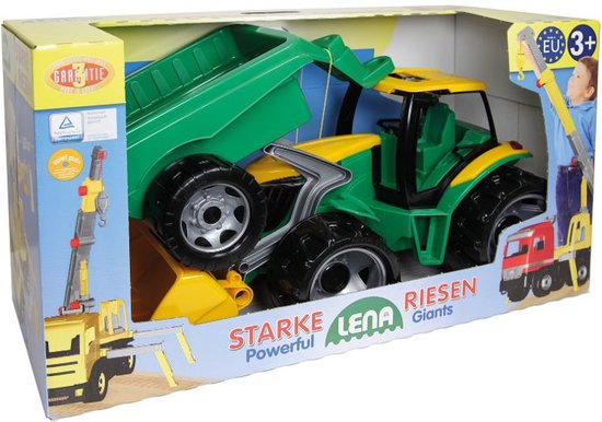 LENA - Tractor met schop en aanhanger - 108 cm - Europese topkwaliteit