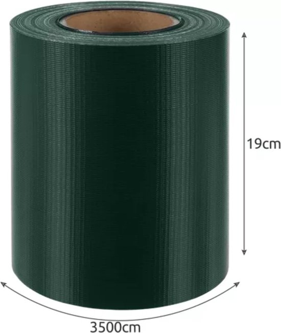 Gardlov Vlechtband Hekwerk - 19 cm x 35 m - UV-bestendig - Groen