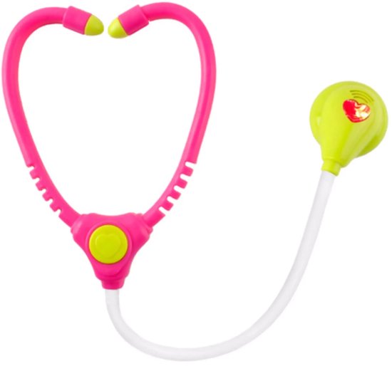 Ruhhy doktersset roze trolley 18-delig – educatief kinderspeelgoed met licht- en geluidseffecten, medische accessoires en wieltjes