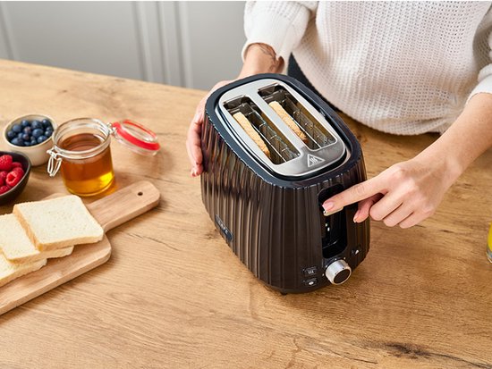 Lafe - Broodrooster - 7-traps toastregeling - max. 1080W - Zwart, Modern
