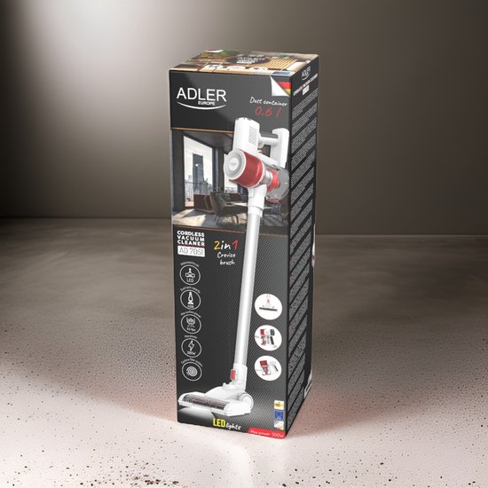 ZAKLOZE DRAADLOZE VERTICALE HANDSTOFZUIGER 300W ADLER | AD7051