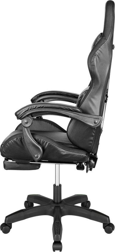 Krüger&Matz KM0790BLED - GX-150 game stoel met LED verlichting - gaming chair - gamingstoel - RGB - zwart