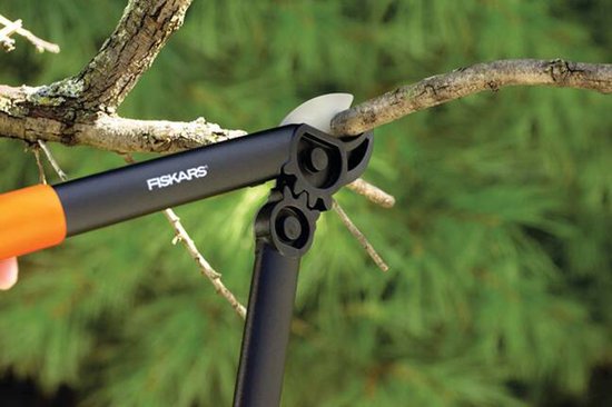 Fiskars Snoeischaar - PowerGear II L31 Takkenschaar - Tuinschaar met aambeeld - FiberComp™