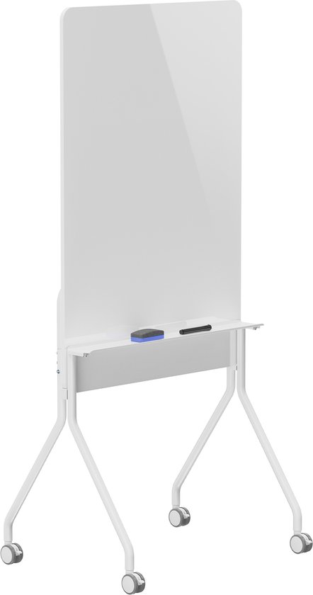 Ergo Office ER-305 - Whiteboard - 119x79cm - verticale oriëntatie - verrijdbaar droog uitwisbaar