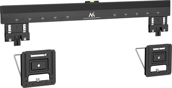 Maclean - TV-beugel - ultraplatte muurbeugel voor TV, 37-80", max VESA 600x400