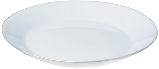 Kinghoff Serviesset – 18 delig Bordenset - Servies 6 persoons -Tijdloze Elegantie met Zilveren Accenten