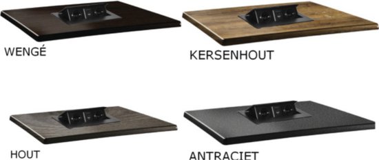 Orno Pop-up Stekkerdoos - 2 stopcontacten - USB A & C - Inbouw Stekkerblok met 1.5 meter kabel - Zwart