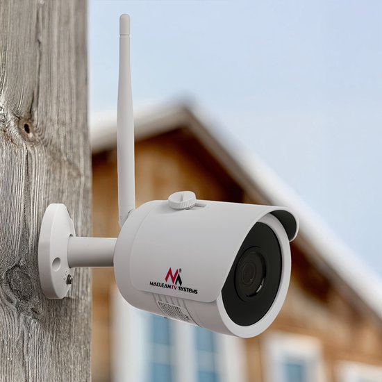 Maclean IP Camera IPC WiFi 5MPx buiten, hoorn, CMOS 1/2.5", H.264/H.264+/H.265+/JPEG/AVI, Onvif, MCTV-516