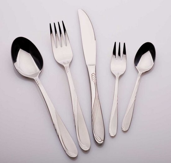 KINGHOFF 3554 - luxe bestekset koffer - 72 delig - 12 persoons - Modern bestek