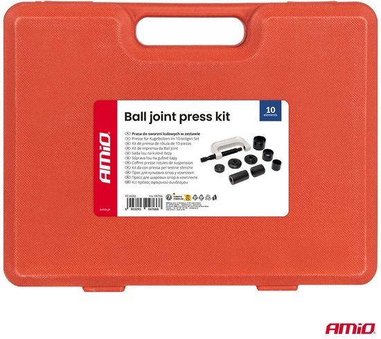 AMiO Kogelgewricht Pers Set 10 Delig - Ball Joint Press Kit voor Auto Ophanging Reparatie