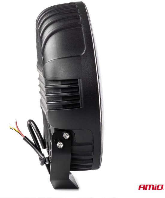 AMiO LED Werklicht Verstraler 112W 12V-24V Lange-afstandslamp met Positielicht voor Vrachtwagen, Offroad, Bouw en Landbouw