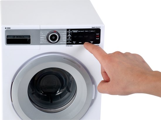 Klein Toys Bosch speelgoed wasmachine - incl. realistische functies - incl. bijpassende geluiden - wit