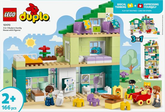 LEGO Duplo Town 10470 - Woonhuis - 3-in-1 - Inclusief Figuren