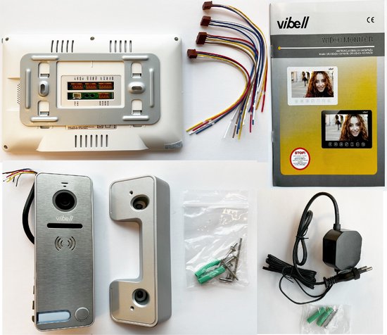Vibell modulaire video deurintercom set met groot 7 inch scherm