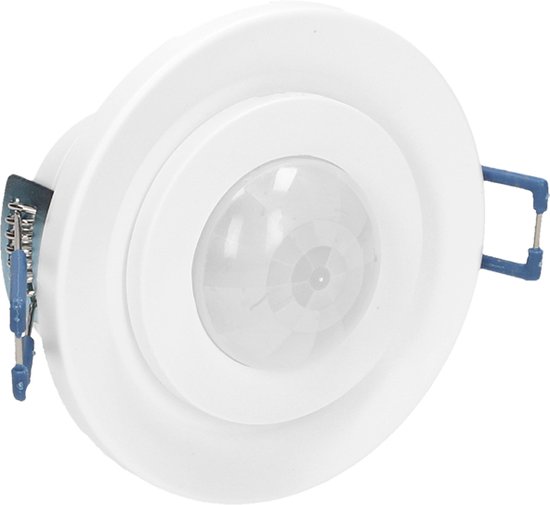 LED PIR bewegingsmelder - 360° detectie - Inbouw plafond - Rond - Wit - 800 Watt