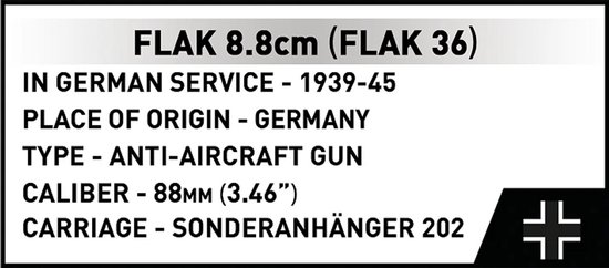 COBI 3143 Sd.Kfz.8 Towing 8,8 cm Flak 36