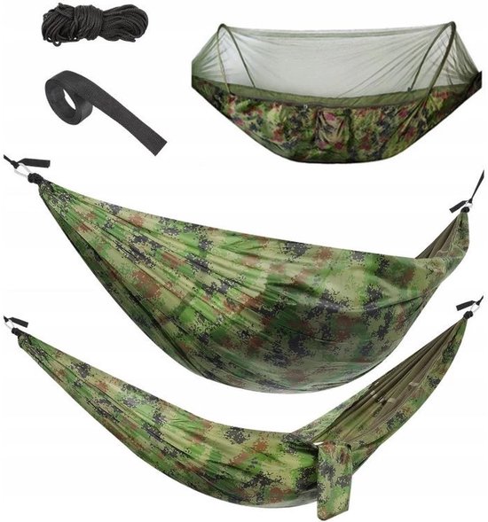 Gardlov Santiago Toeristenhangmat met Muskietennet - Lichtgewicht en Compact - 150 kg Draaggewicht