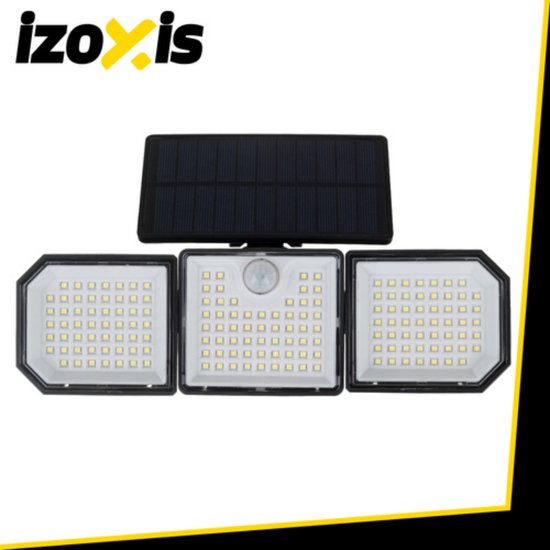 Izoxis Solar LED buitenlamp 167 leds 500 lumen met bewegingssensor, IP65 en afstandsbediening