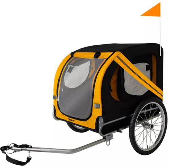 Purlov fietskar hond – grote transportaanhanger – tot 40 kg – comfortabel & veilig
