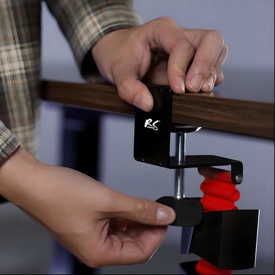Nano RS - Kabelopberggeer - kabelgoot - kabelrooster - voor bureau 1345mm, zwart en rood, RS125
