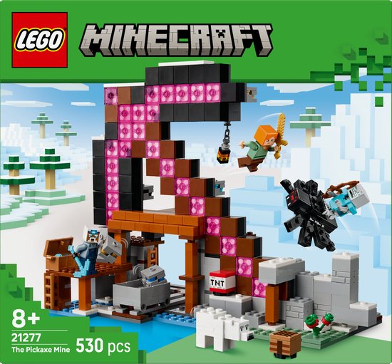 LEGO Minecraft De Pikhouweelmijn Bouwpakket voor Kinderen - 21277