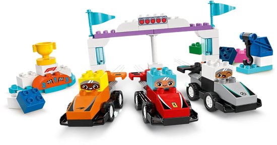 LEGO DUPLO Stad F1® team racewagens en coureurs - 10445