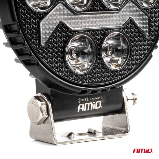 AMiO AWL69 LED Werkverlichting 54W 6500K 10000lm 9-36V - IP67 SPOT Verlichting Rond