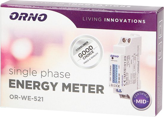 1 Fase kWh Meter - Digitale LCD scherm - MID Gecertificeerd