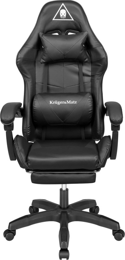 Krüger&Matz KM0790BLA - Warrior GX-150 gaming stoel, zwart