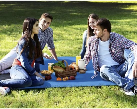 Trizand XXL Strand-/Picknickdeken 208x208cm - Ruim en Stabiel