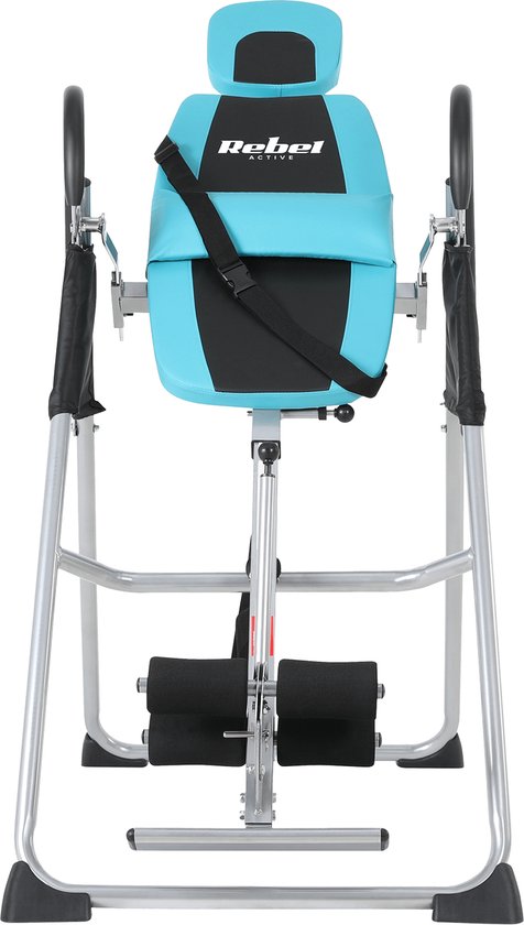 Rebel Active RBA-2009 opvouwbare inversietafel tot 130 Kg - inversiebank - verstelbaar 147 - 198 cm - zwaartekrachttrainer - rugtrainer