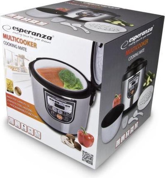 Esparanza - Multicooker - RVS - met Timer
