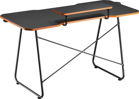 NanoRS - Bureau - Gaming bureau met monitor legbord - max. 50kg, hoogte 850mm, zwart, RS170