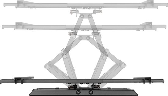 Maclean MC-881 - TV-beugel - TV-houder - Draaibare TV beugel - 37-85" - max vesa 600x400 - tot 60kg - Zwart