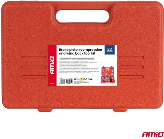AMiO Remzuiger Terugstel Set 22 Delig - Brake Piston Compression en Wind Back Tool Kit
