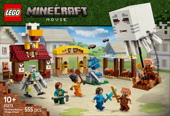 LEGO Minecraft De Ghast-Ballon Aanval op het dorp - 21273