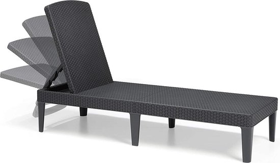 Allibert Jaipur Ligbed – 187,5x58x29cm – Grafiet