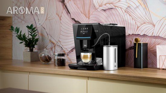 Teesa TSA4008 - Volautomatische espressomachine AROMA 800, met melkreservoir, zwart