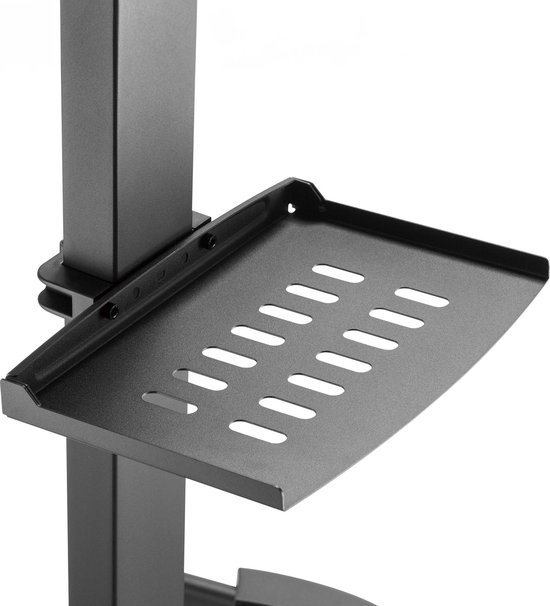 Cabletech Verrijdbare TV Standaard statief - Draaibaar - Hoogte instelbaar - Televisiebeugel - 32- 55 inch - max belastbaar gewicht 35 Kg - Ideaal voor thuis, kantoor presentaties
