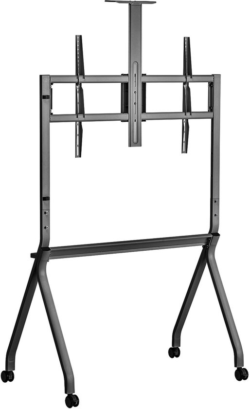 Maclean TV-standaard / trolley, camera plank, op wielen, 55-100", max. belasting 120kg/10kg plank, max. VESA 900x600, zwart, MC-114 B