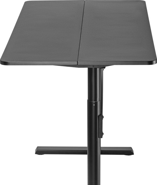 Ergo Office - Bureau - In hoogte verstelbaar ergonomisch bureau 140x68cm - staand en zittend werken, max hoogte 115cm, ER-453