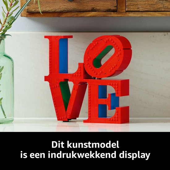 LEGO Art LOVE Woonaccessoire Decoratie Bouwpakket voor Volwassenen, Valentijnscadeau - 31214