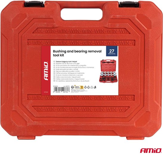 AMiO Silentblok en Lager Demontage Set 27 Delig - Bushing en Bearing Removal Tool Kit